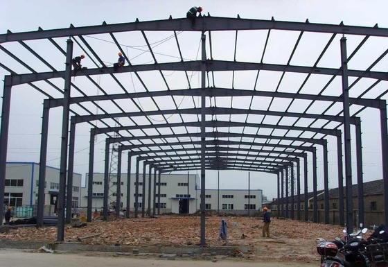 Steel Prefabricated Warehouse Building With Rock Wool Roof And Wall Panel