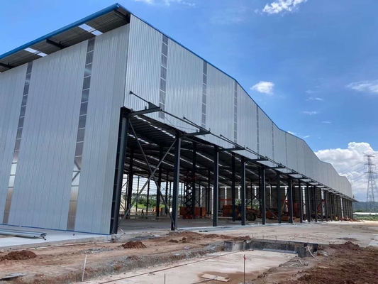 Painted Hot Dip Galvanized Steel Structure Warehouse Customized Specifications