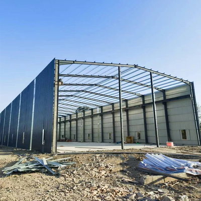 Steel Cladding Prefab Steel Structure Building Q235 / Q355