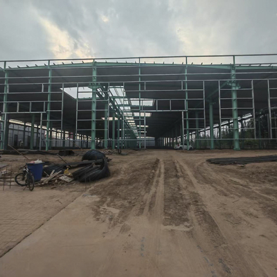 Steel Structure Workshop with EPS Sandwich Panel Roofing