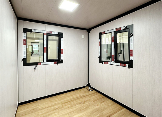 20-foot gray carved board expansion container house