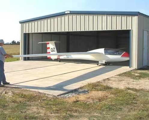 Q345B Q235B Prefabricated Steel Frame Hangar Prefab Hangar Buildings