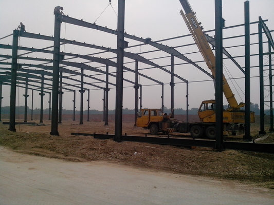 LANGE Large Span Steel Structure EPS Sandwich Panel Light Weight Steel Frame
