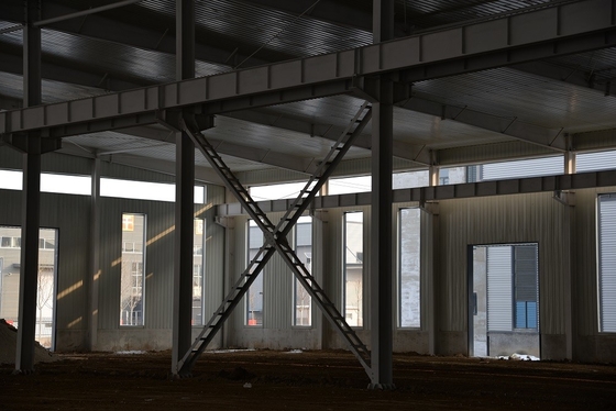 Customized Gymnasium Library Steel Roof Trusses Residential