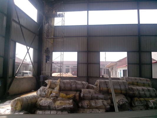 Water Resistant Fabricated Steel Structure Godown Q345 Metal Carport Garage