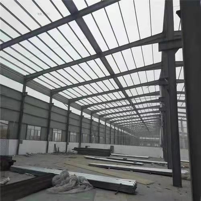 Q245B Agricultural Industrial Steel Buildings Gray Single Span PEB Shed Structure