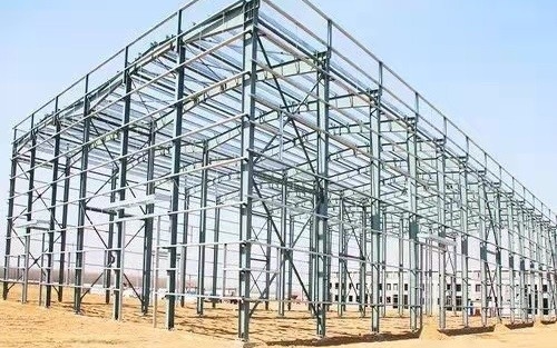 Q235 Q345 Agricultural Steel Building Metal Cattle Shed Cattle Yards