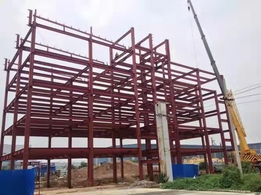 Fiberglass Wool Prefabricated Steel Frame Buildings For Bungalow