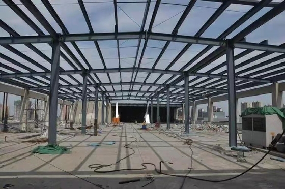 Heat Insulation Prefabricated Steel Frame Buildings Two Floors Prefab Villa House
