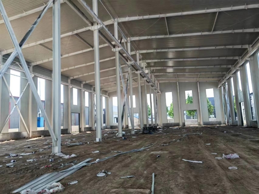 Industrial Frame Q235 Q355 Prefab Steel Construction For Warehouse