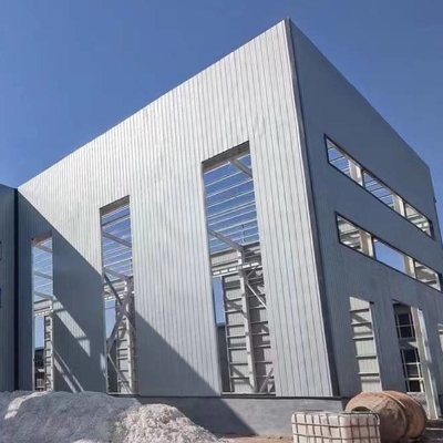 Colourful Cladding Steel Workshop Building Prefabricated Structure High Strength