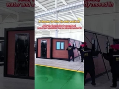 20-foot red brick pattern expansion container house